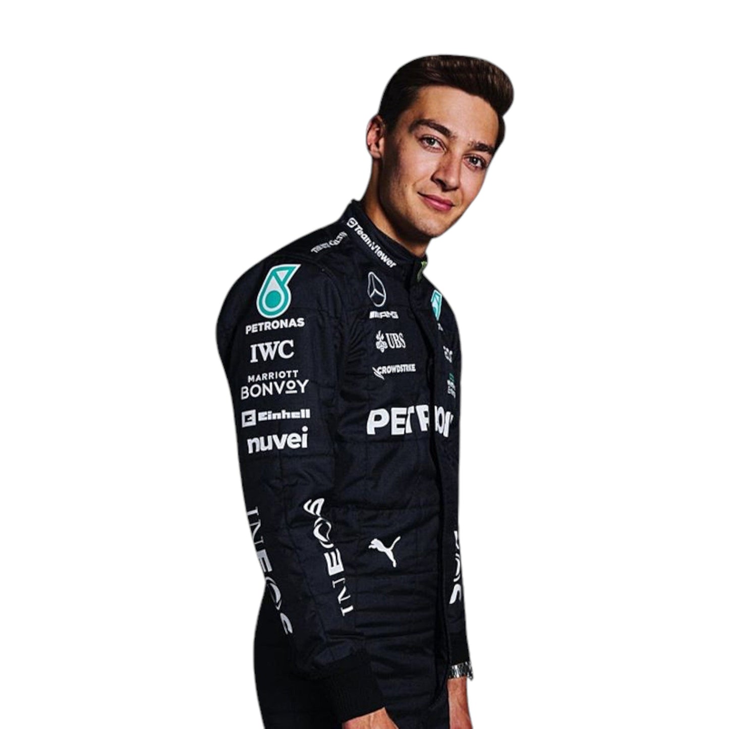 2023 George Russell PETRONAS Mercedes F1 Race Suit REPLICA