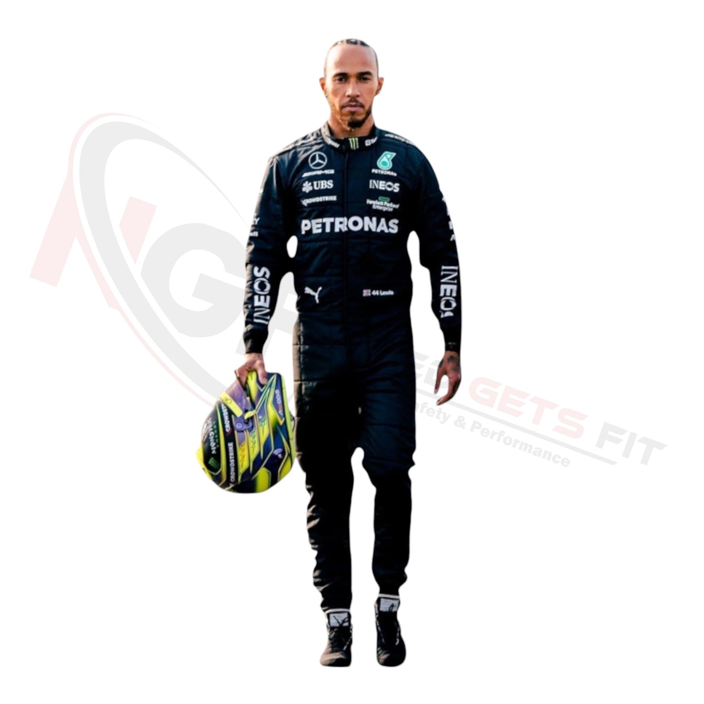 2023 Lewis Hamilton PETRONAS Mercedes F1 Race Suit REPLICA