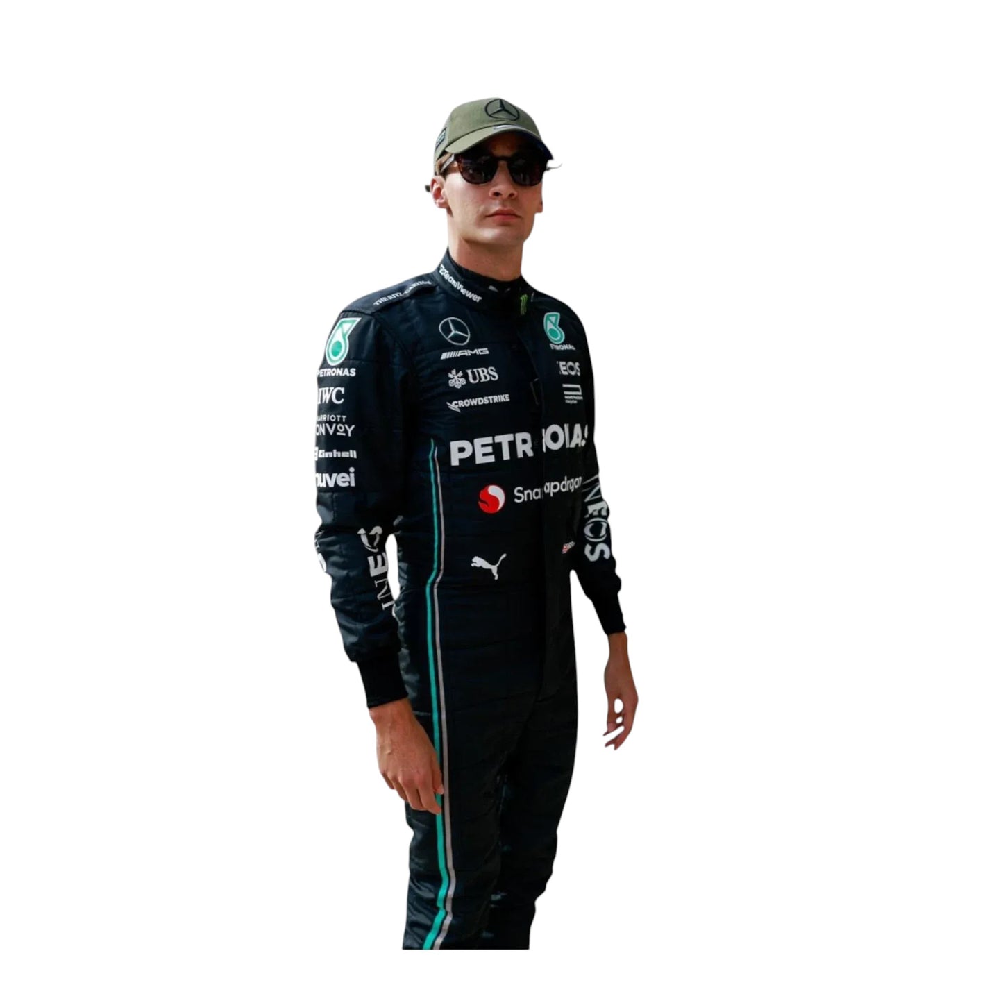 Lewis Hamilton Mercedes-AMG Petronas Formula 1 race suit front view