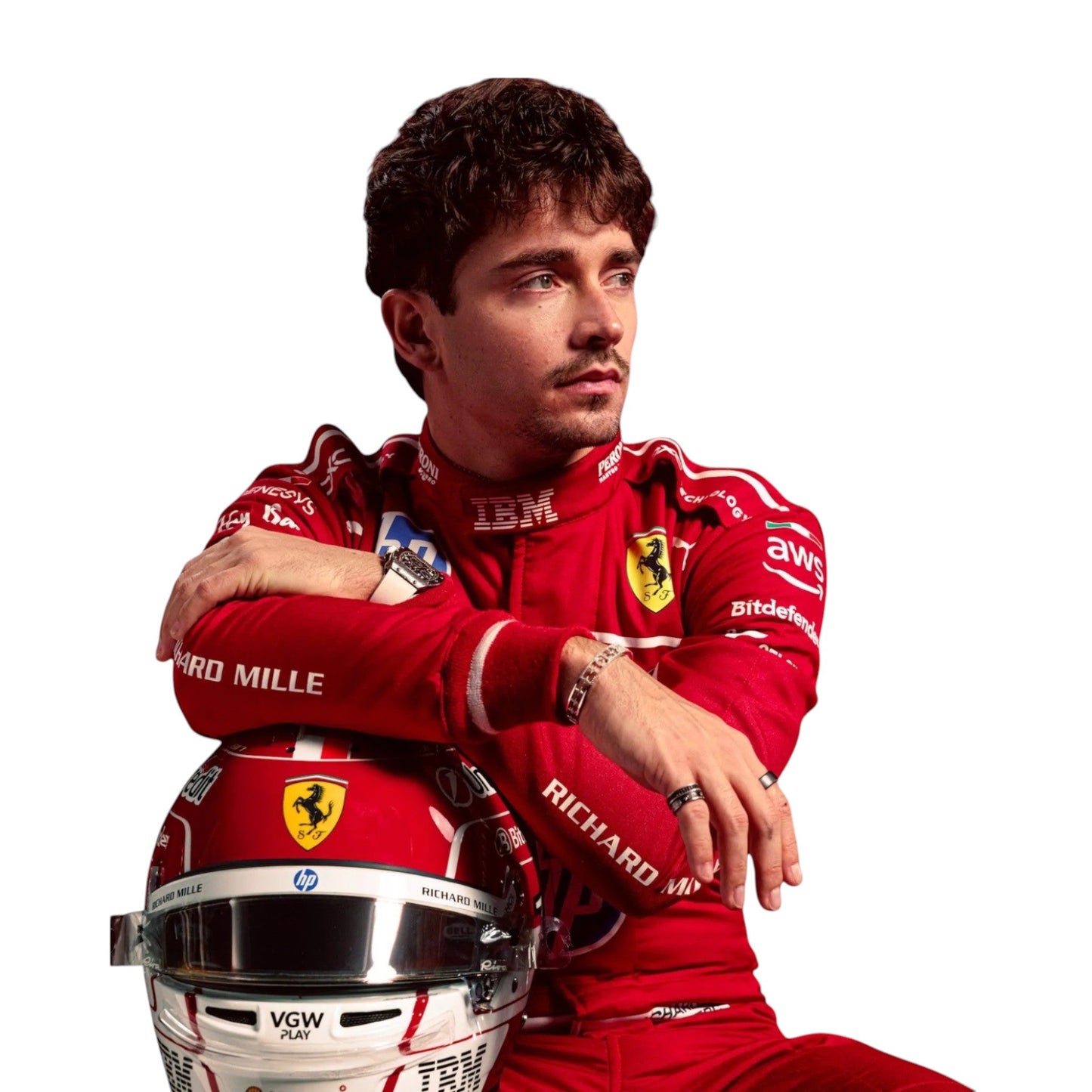Lewis Hamilton & Charles Leclerc Scuderia Ferrari's 2025 Race Suit
