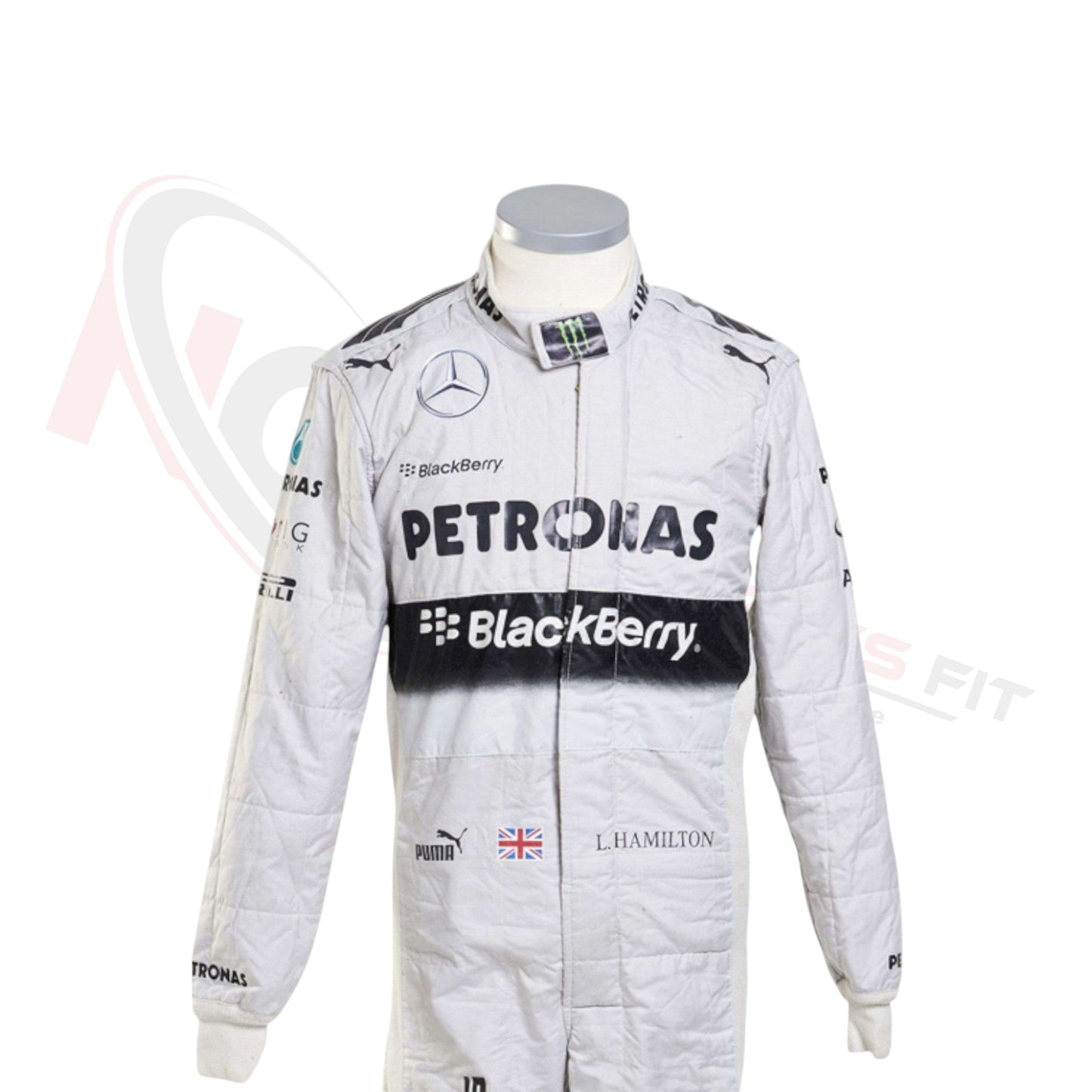 2014 Lewis Hamilton PETRONAS Mercedes F1 Race Suit REPLICA