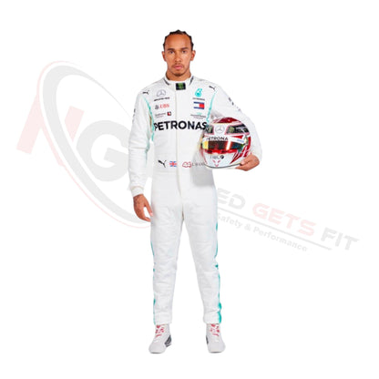 2019 Lewis Hamilton PETRONAS Mercedes F1 Race Suit REPLICA