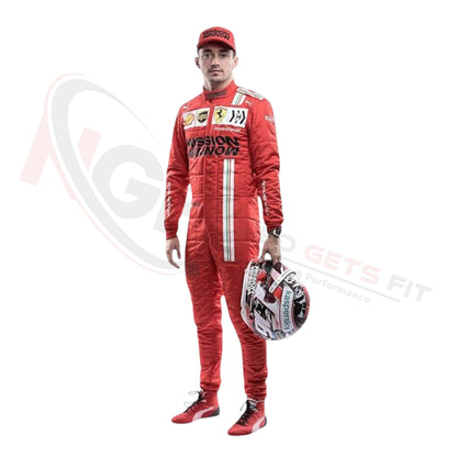 2021 Charles Leclerc Ferrari F1 Race Suit REPLICA
