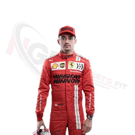 2021 Charles Leclerc Ferrari F1 Race Suit REPLICA