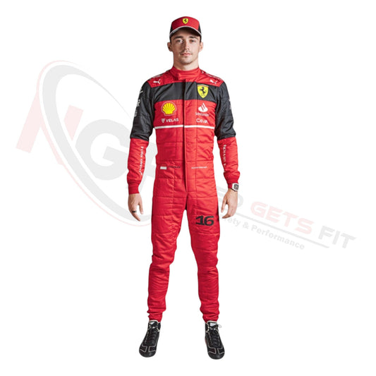 2022 Charles Leclerc Ferrari F1 Race Suit REPLICA