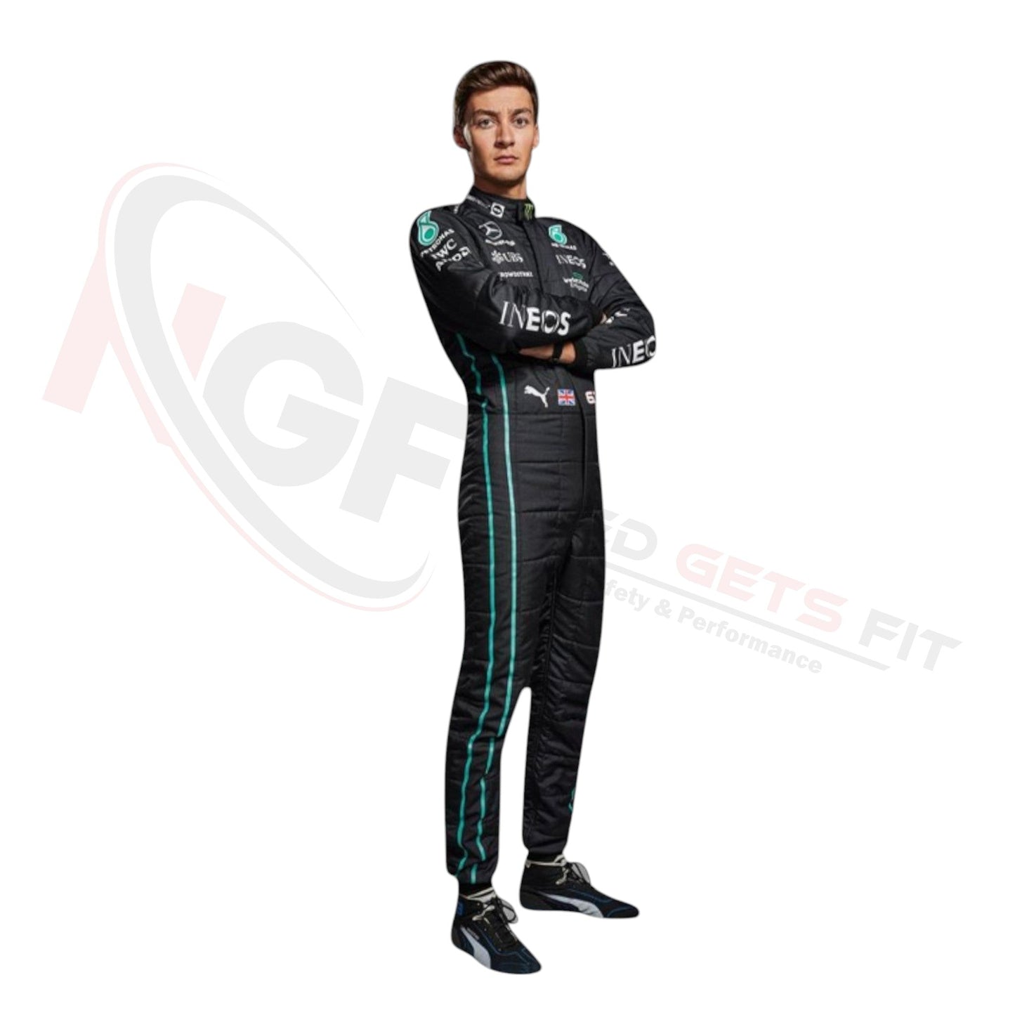 2022 George Russell PETRONAS Mercedes F1 Race Suit REPLICA
