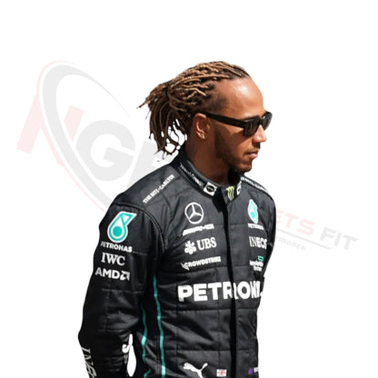 2022 Lewis Hamilton PETRONAS Mercedes F1 Race Suit REPLICA