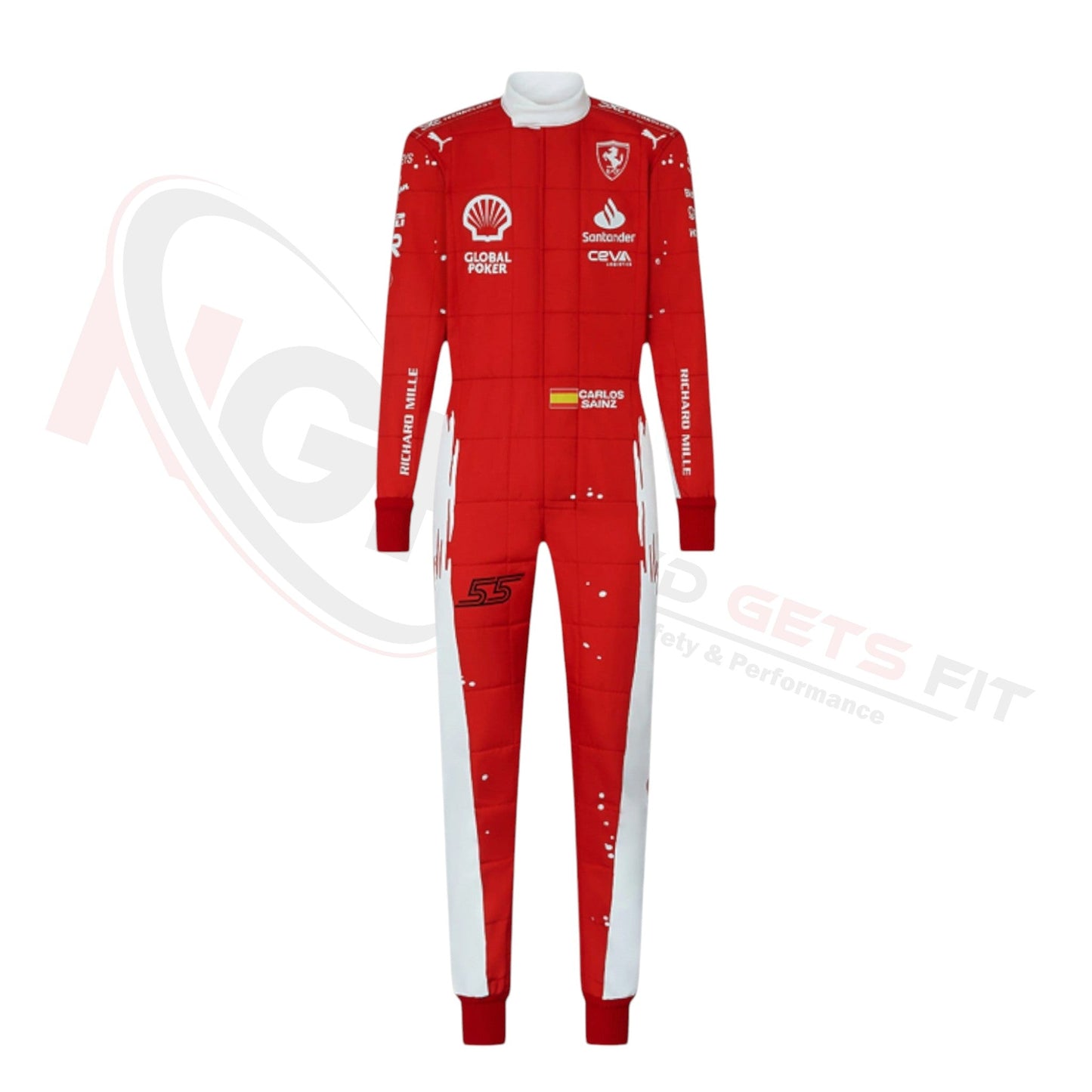 2023 Carlos Sainz (Las Vegas GP Special Edition) Ferrari F1 Race Suit REPLICA