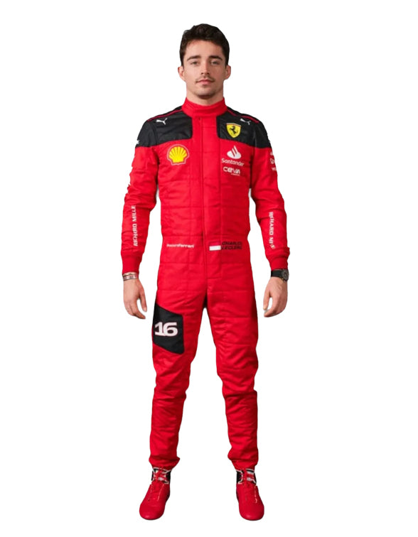 2023 Charles Leclerc Ferrari F1 Race Suit REPLICA