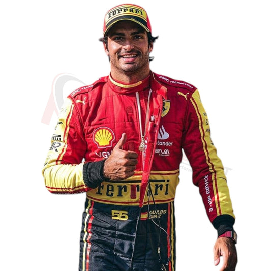 2023 Carlos Sainz Monza GP Ferrari F1 Race Suit