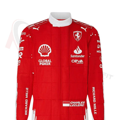 2023 Charles Leclerc (las vegas GP special edition) Ferrari F1 Race Suit REPLICA