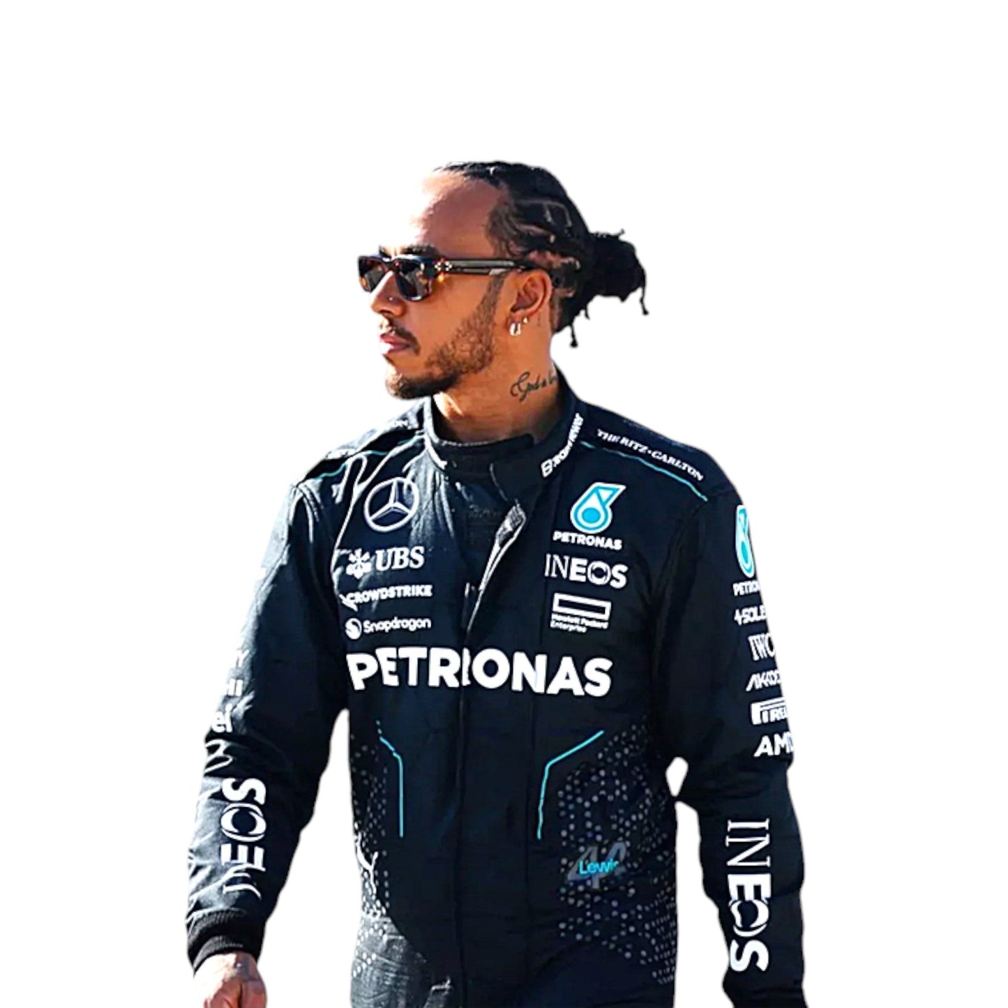 2024 Lewis Hamilton Mercedes AMG F1 Race Suit REPLICA