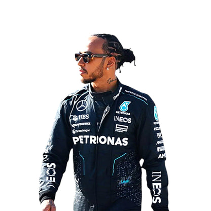 2024 Lewis Hamilton Mercedes AMG F1 Race Suit REPLICA