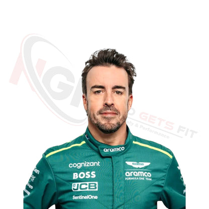 2024 Fernando Alonso Aston Martin F1 Race Suit REPLICA
