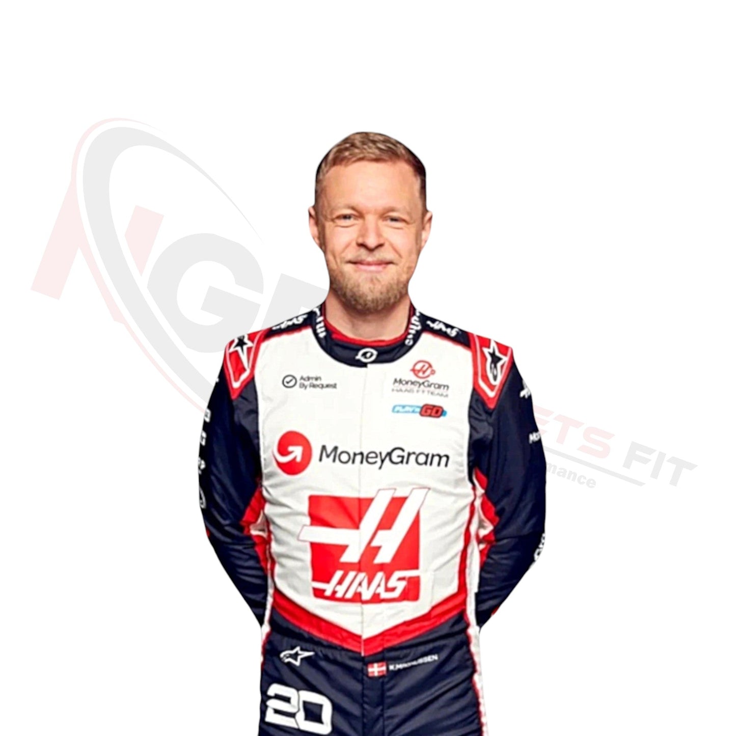 2024 Kevin Magnussen Haas F1 Race Suit REPLICA