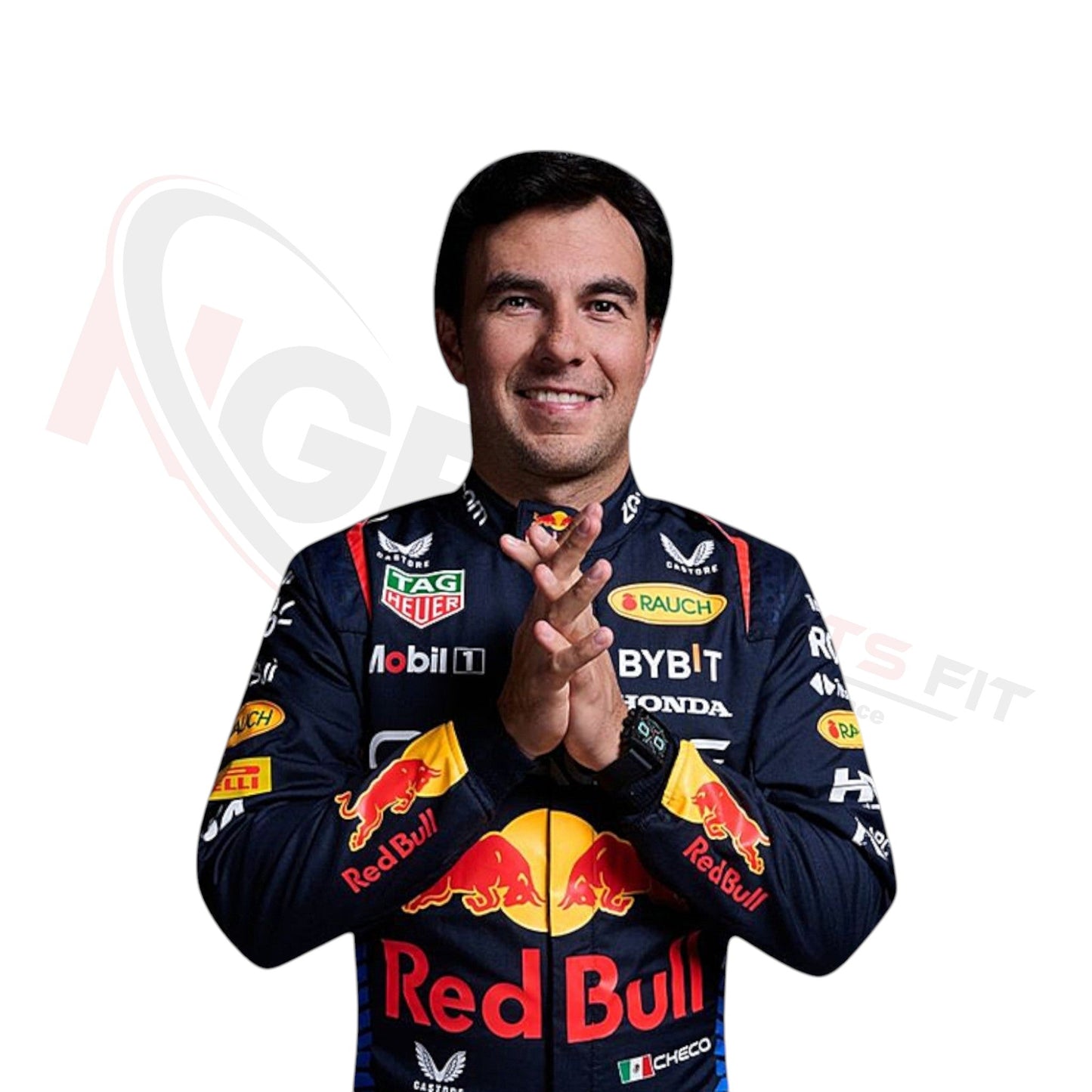 Sergio Perez Red Bull Honda F1 Rennanzug-Replika von 2024