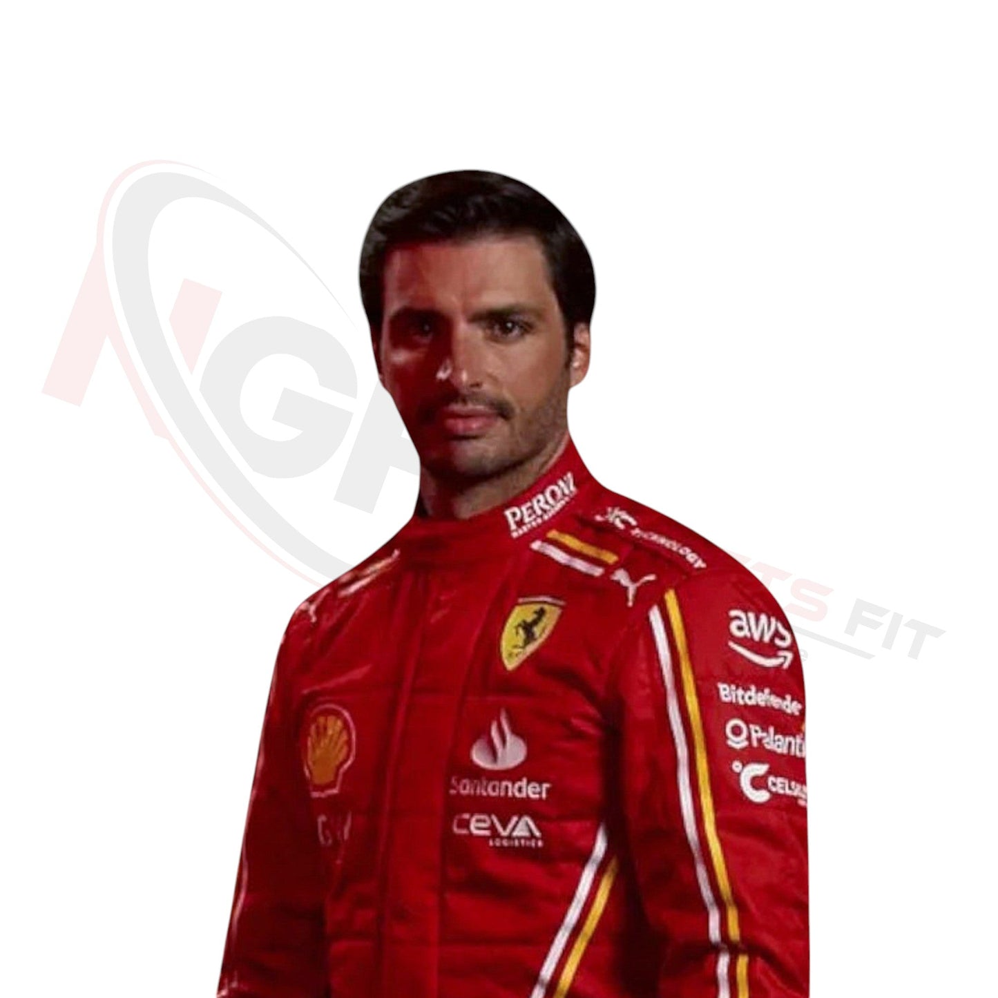 2024 Carlos Sainz Ferrari F1 Race Suit REPLICA
