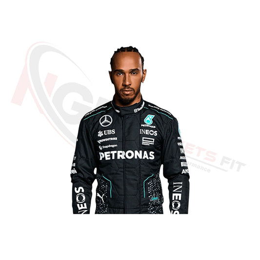 2024 Lewis Hamilton Mercedes AMG F1 Race Suit REPLICA
