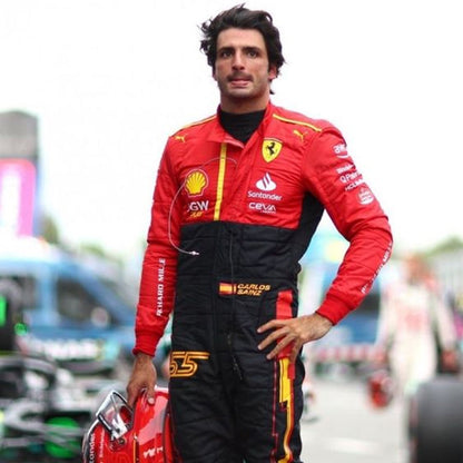 2023 Carlos Sainz Ferrari F1 Spain GP Race Suit