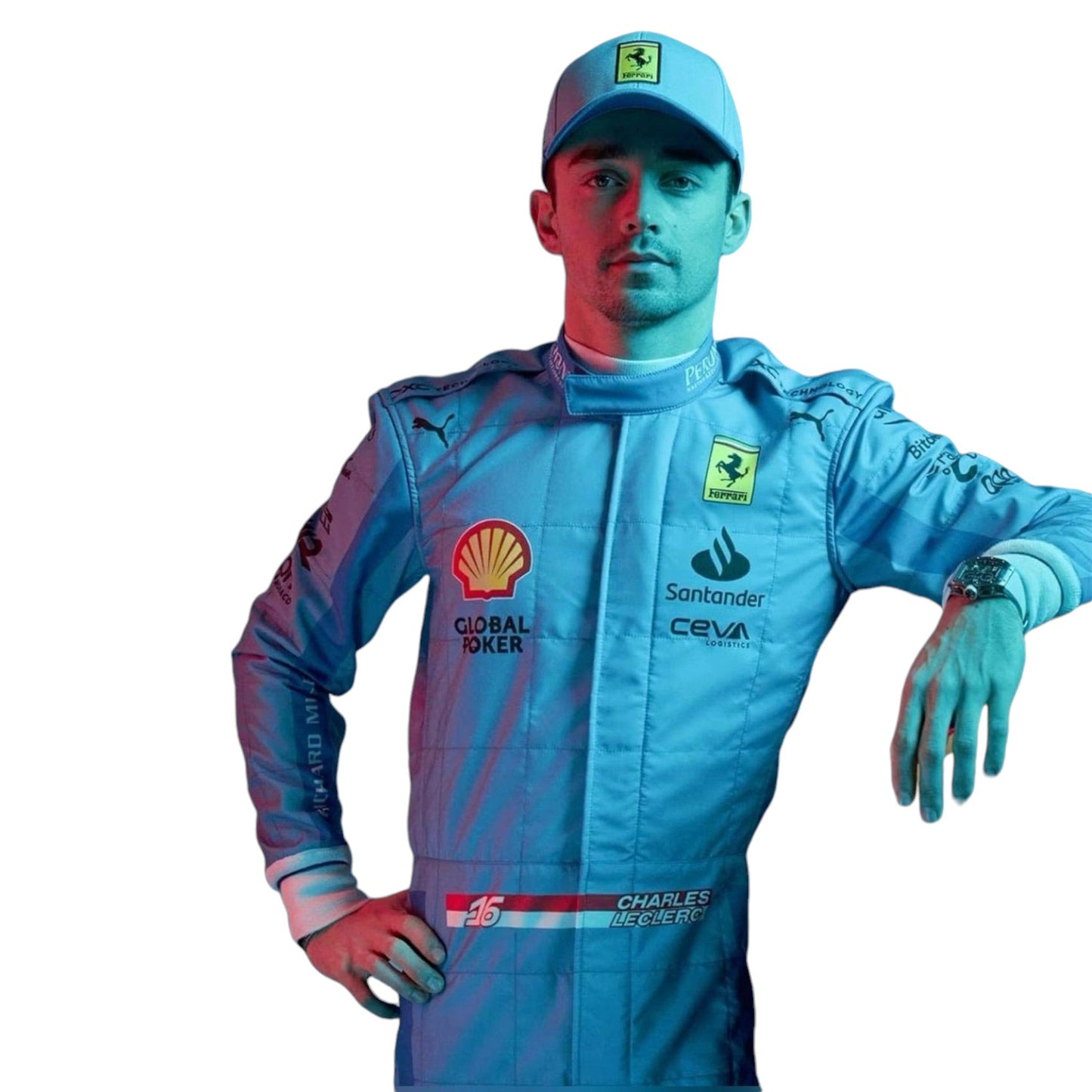 Charles Leclerc‚Äôs Race Suit for Miami Grand Pix 2024 Replica