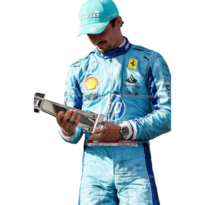 Charles Leclerc‚Äôs Race Suit for Miami Grand Pix 2024 Replica
