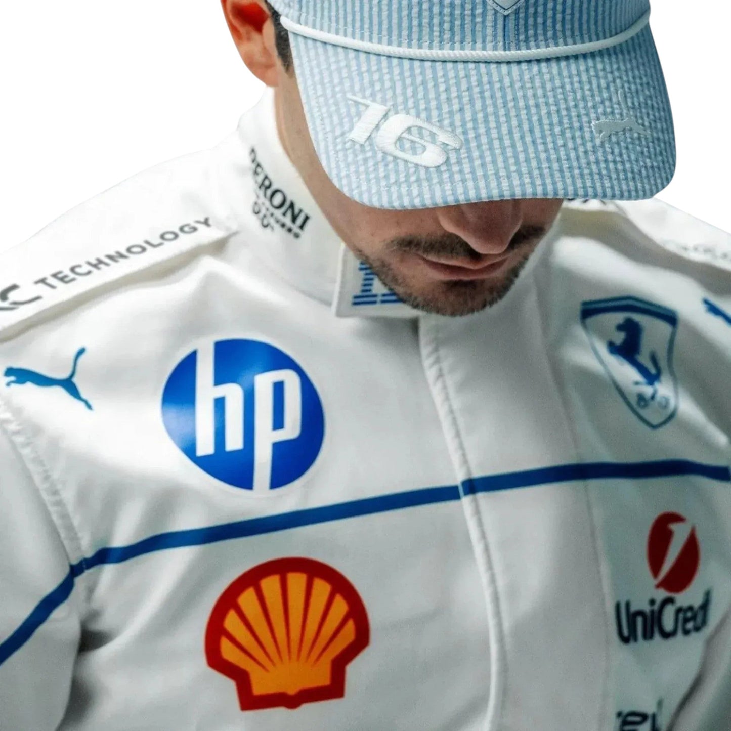 2025 Charles Leclerc Scuderia Ferrari HP Monaco Grand Prix Race suit