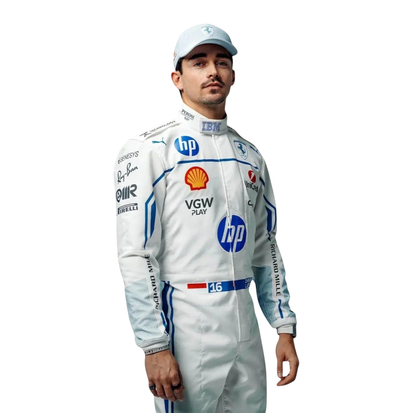 2025 Charles Leclerc Scuderia Ferrari HP Monaco Grand Prix Race suit