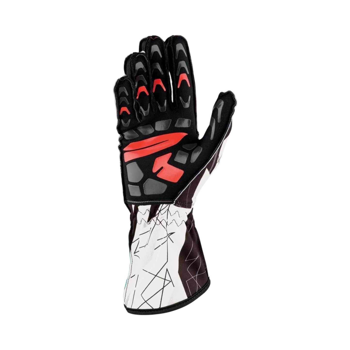OMP KS-2 ART Kart Gloves Black/White/Red