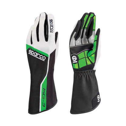 Sparco Track KG-3 Black/Green Kart Gloves