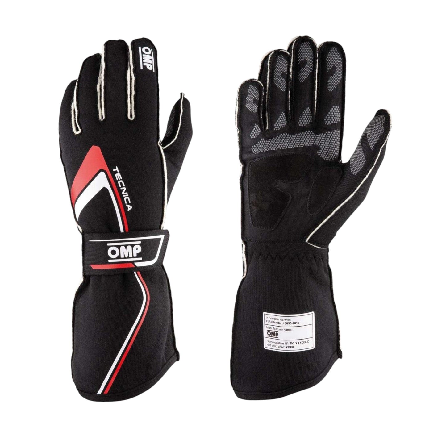 OMP TECNICA MY21 FIA Racing Gloves – Red/Black
