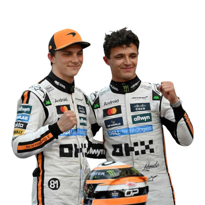 Rennanzug des McLaren F1 Teams für den Großen Preis von Monaco 2025